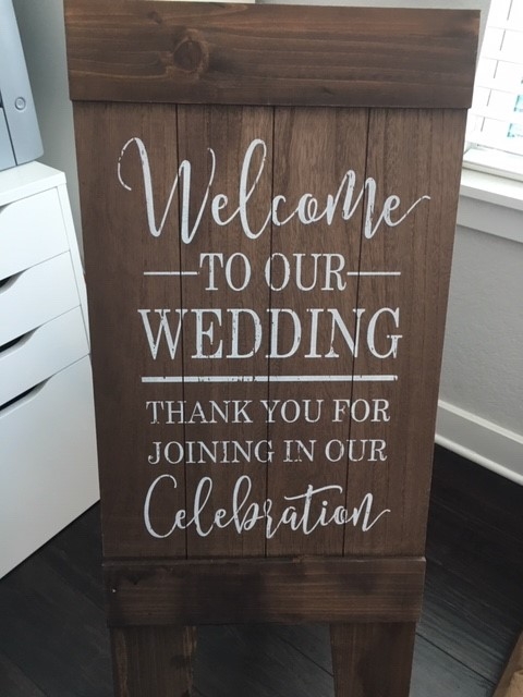 Welcome to our wedding sign