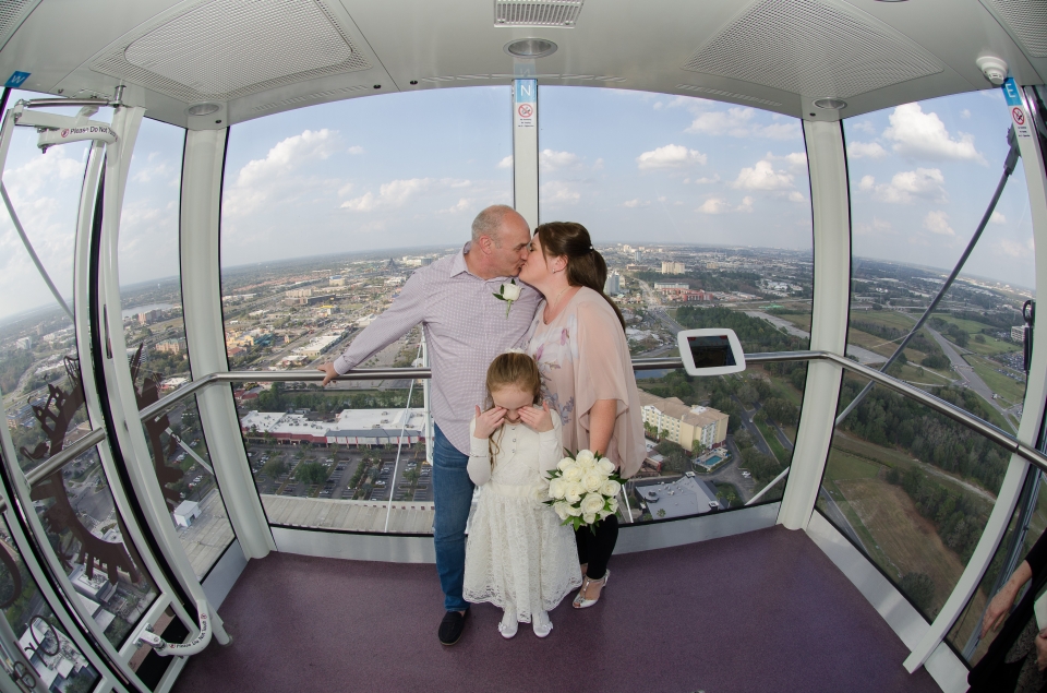 Destination Wedding on Orlando Eye