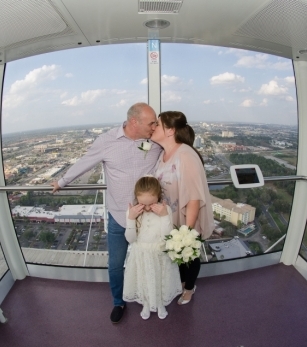 Destination Wedding on Orlando Eye